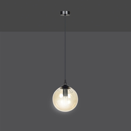 COSMO 1 BL GRAFIT 712/1 lampa wisząca szklany klosz kula zwis nowoczesny
