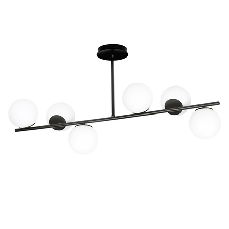 BIOR 6 WHITE 1021/6 lampa sufitowa plafon biała szklane klosze DESIGN