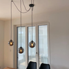 GIGI 3 BL MIODOWY 938/3 lampa pająk nowoczesna klosze kule kolory DESIGN