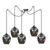 LEVEL 5 BL TRANSPARENT 756/5 lampa wisząca klosze szklane kule regulowana nowoczesna
