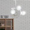 KALF 3 WHITE 1031/3 nowoczesna lampa sufitowa biała szklane klosze