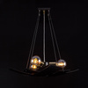 SOFIX 3 BLACK 605/3 oryginalna lampa wisząca czarna złote elementy dekoracyjne